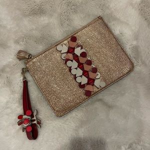 Anya Hindmarch Metallic Prism Large Pouch Clutch